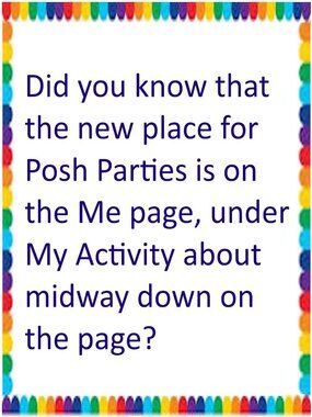 New Location for Posh Parties in Update